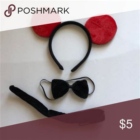 Mickey Mouse headband and tail costume set Mickey Mouse headband and ...