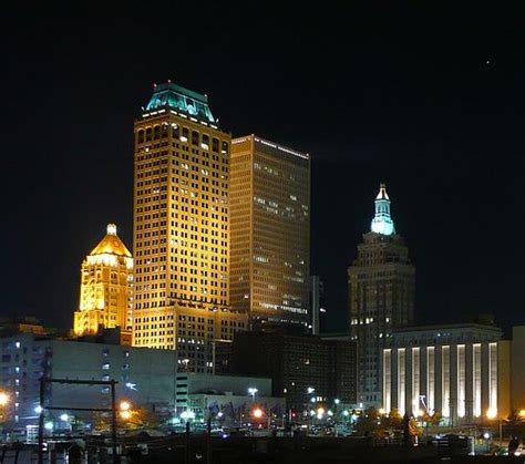 Tulsa, OK at night