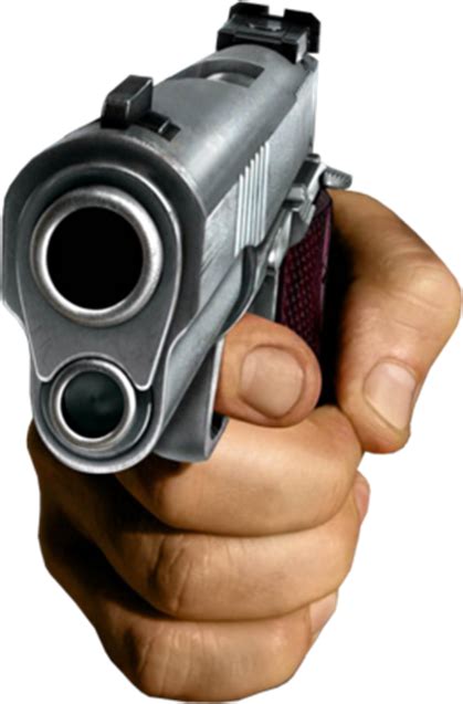 Download HD Previous - Hand Holding Gun Meme Transparent PNG Image ...