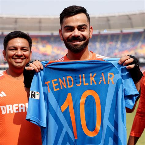 Sachin Tendulkar Gifts Virat Kohli His Signed Jersey Ahead Of The World ...