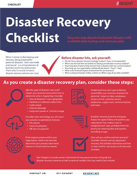 Disaster Recovery Checklist Download