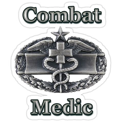 "Army Combat Medic Badge (t-shirt)" Stickers by Walter Colvin | Redbubble