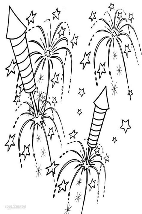 Printable Fireworks Coloring Pages For Kids | Cool2bKids # ...