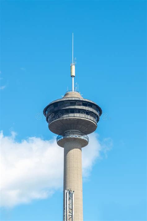 Nasinneula Observation Tower on Blue Sky Background in Tampere City ...