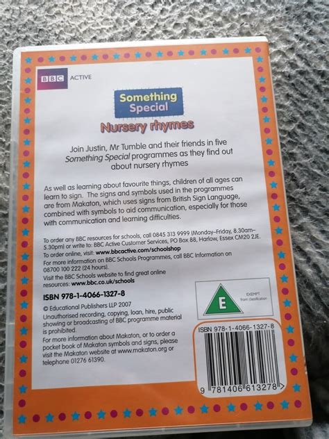 Something Special: Nursery Rhymes DVD BBC Active FREEPOST | eBay