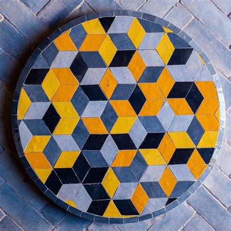 Outdoor Mosaic Round Coffee Table Tile Table for Outdoors - Etsy