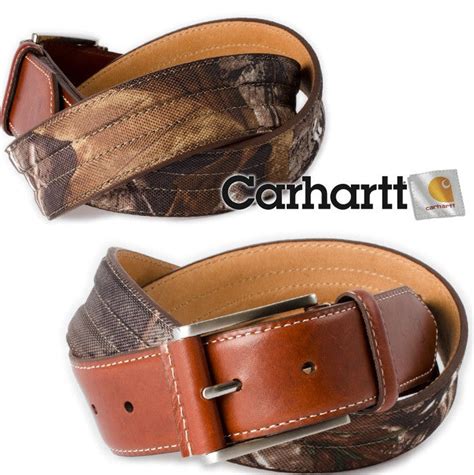 Carhartt Lth. Belts: Realtree Camo Leather Belt – Army Navy Now