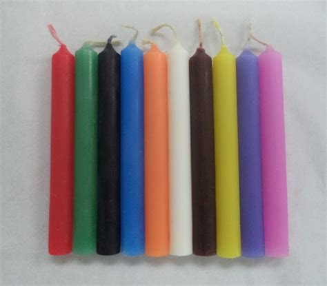 4 Chime Candles Set 20 Assorted Colors (Spell Candles, Mini Candles, Altar Candles)