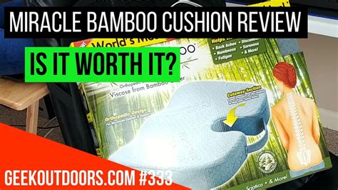 miracle bamboo cushion reviews