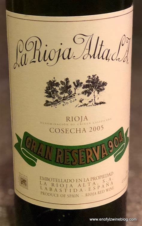 Wine of the Day: 2005 La Rioja Alta Rioja Gran Reserva 904 – ENOFYLZ ...