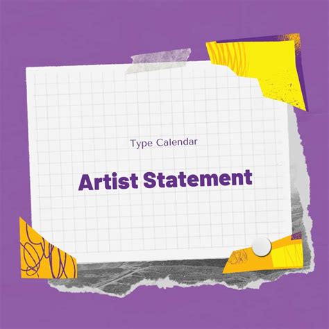 Artist Statement Template: Free Artist Statement Examples PDF