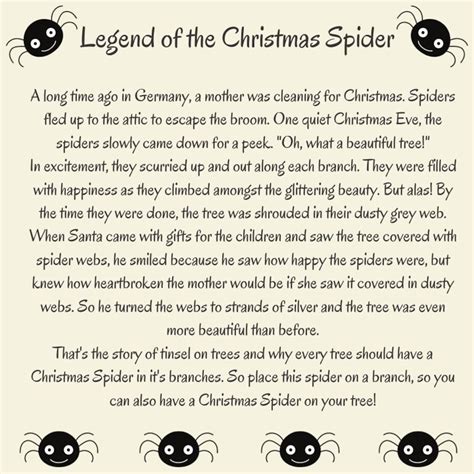 Christmas Spider Digital Label - Etsy