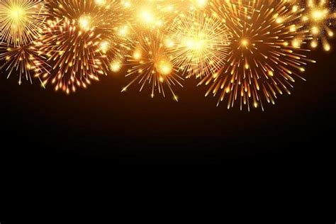 Golden Fireworks Vector Art, Icons, and Graphics for Free Download