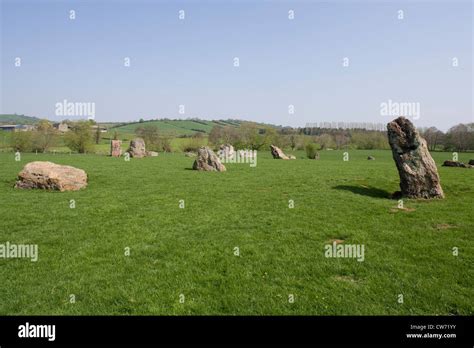 Stanton Drew: Stone Circle Stock Photo - Alamy