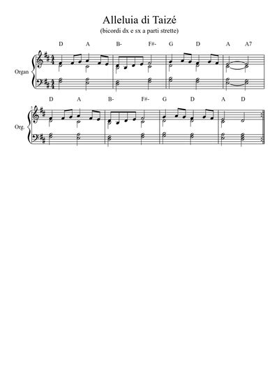 Taizé Sheet music free download in PDF or MIDI on Musescore.com