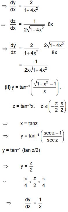 Differentiate (i) tan^-1(1+2x/1-2x) w.r.t √(1+4x^2) - Sarthaks eConnect | Largest Online ...