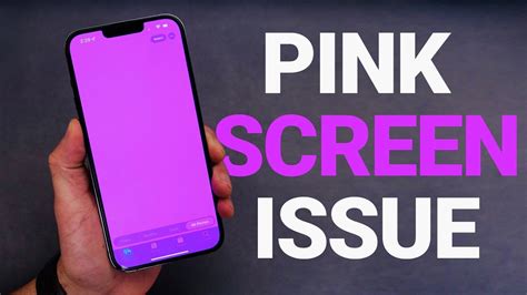 iPhone Pink Screen issue? - YouTube