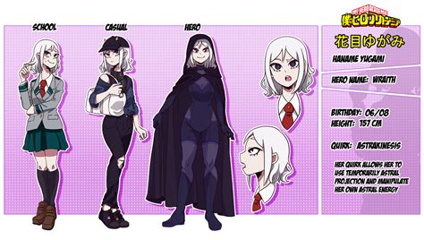 [OC][BNHA] Haname Character Sheet by AsraUnown on DeviantArt | Female hero names, Hero ...