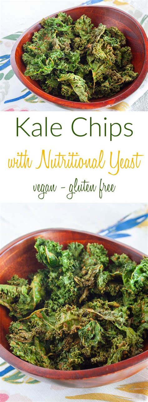 Kale Chips with Nutritional Yeast | Nutritional yeast recipes, Vegan ...