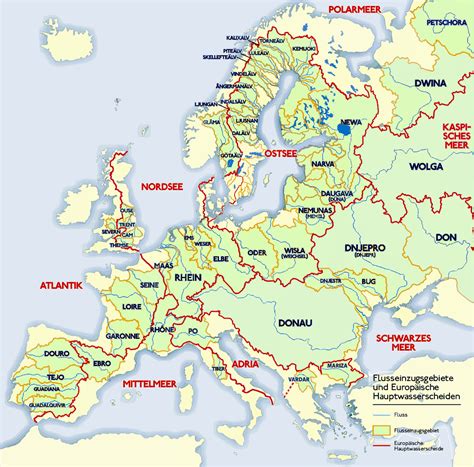 Western Europe River Map | secretmuseum