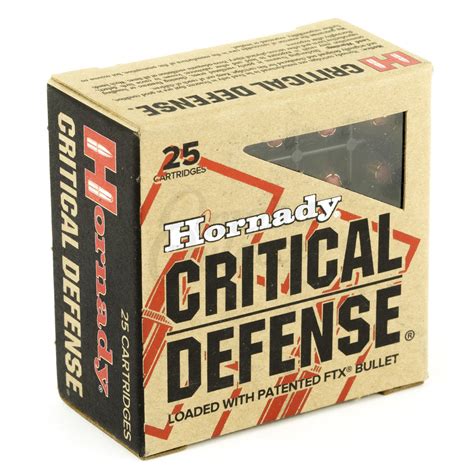 Hornady Critical Defense Ammo 380 ACP 90 gr Flex Tip eXpanding 25 Round Box 90080 - Omaha Outdoors