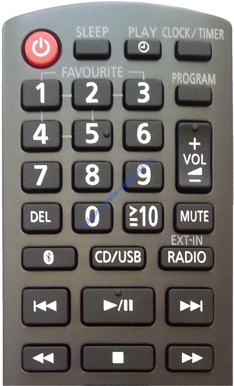 Telecomanda sistem audio PANASONIC SC-HC400, SC-HC402, SC-HC412, SC-HC1020, SC-HC1040