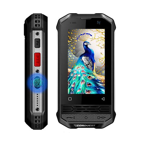 CONQUEST F2 Mini Luxury Unlocked Global 4G NFC IP68 shockproof Android 8.1 4G Fingerprint Rugged ...