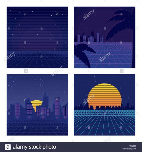 Set of sci fi backgrounds Stock Vector Image & Art - Alamy