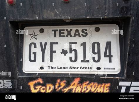 Texas license plate hi-res stock photography and images - Alamy