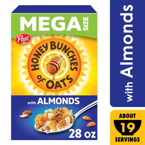 Post® Honey Bunches of Oats® with Almonds Mega Size Cereal, 28 oz - Fry’s Food Stores