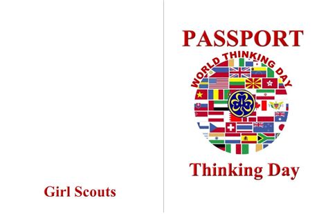 Girl scouts, Free printable activities, World thinking day