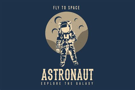 Fly to space astronaut explore the galaxy silhouette design 3793954 Vector Art at Vecteezy