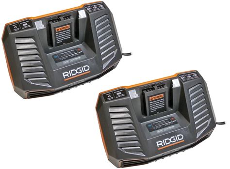 Ridgid R840091 Lithium Ion 9.6v- 18v Battery Charger (2 Pack ...