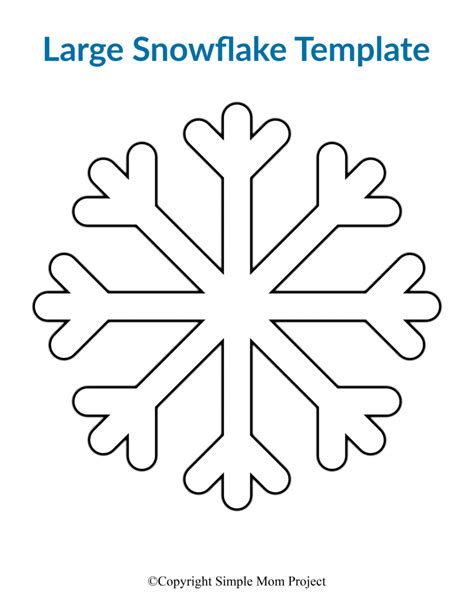 Free Printable Large Snowflake Templates – Simple Mom Project