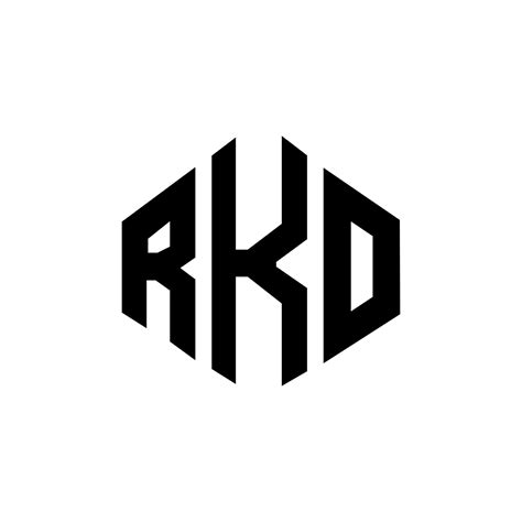 RKO letter logo design with polygon shape. RKO polygon and cube shape ...