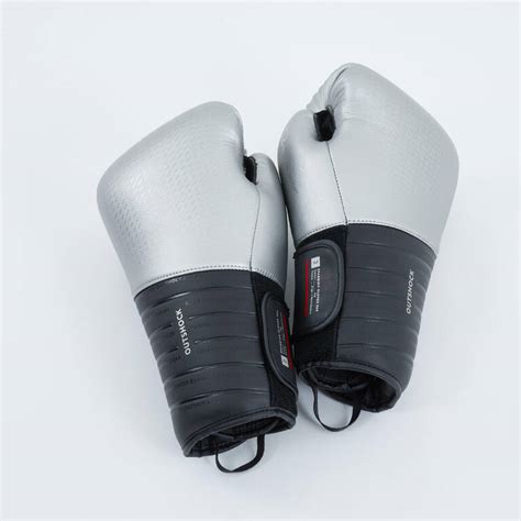 Boxing Sparring Gloves 900 - Black/Silver - Decathlon