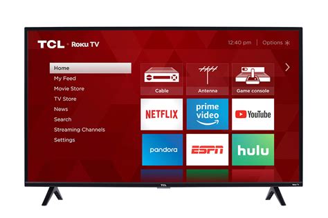 Buy TCL 40-inch 1080p Smart LED Roku TV - 40S325, 2019 Model , Black ...