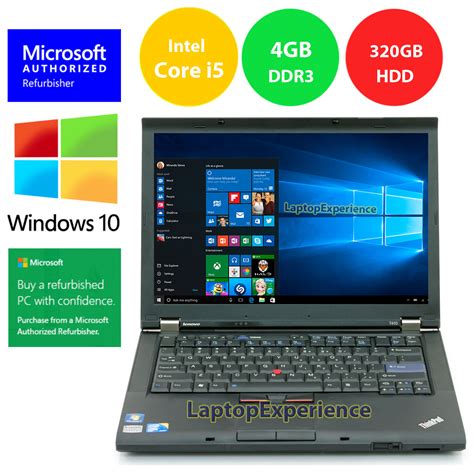 LENOVO LAPTOP THINKPAD NOTEBOOK WINDOWS 10 DVDRW i5 2.40GHz 320GB HD ...