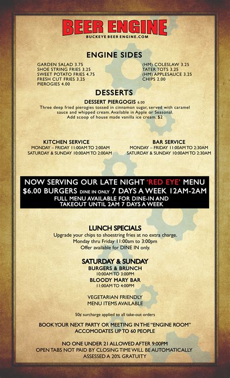 Menu Layout (back) | Menu layout, Bar service, Service kitchen