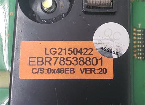 OEM LG Washer Display Control EBR78538801 *Same Day Ship — Appliance ReNew