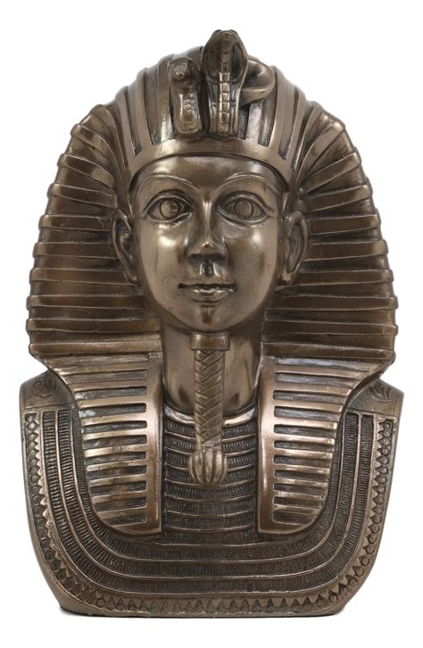 Buy Ebros Model Bronzed Cobra and Vulture of Pharaoh Egyptian King TUT Bust Statue 6.25" Tall ...