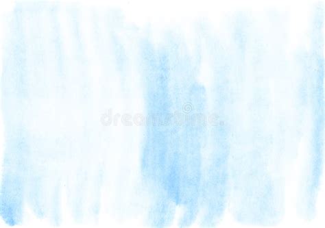 Delicate Blue Watercolor Background with Paint Stains Texture Stock Illustration - Illustration ...