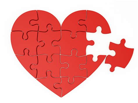 Heart Shaped Jigsaw Puzzle Stock Photo - Download Image Now - iStock