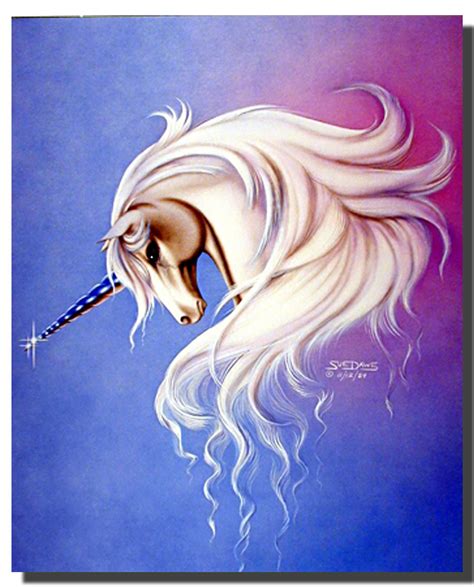 Lavender Mist Unicorn Poster | Fantasy Posters