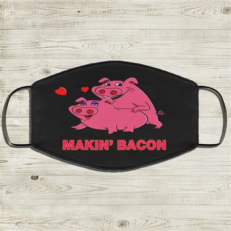 Funny Makin Bacon Pig Face Mask