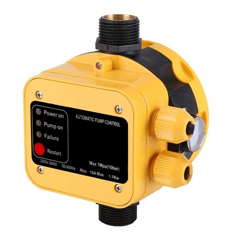 Buy Water Booster Pump Pressure Switch, Automatic Electric Controller with Gauge, 220V Online at ...