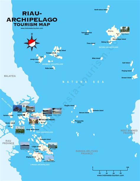 Riau Archipelago Map - Peta Riau Kepulauan : Batam Map - Bintan Map