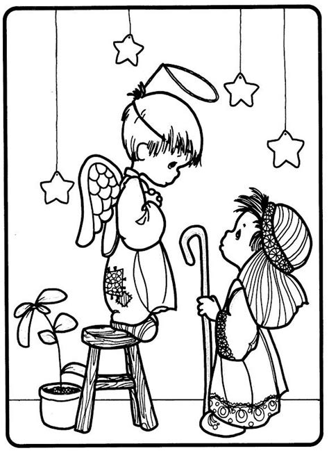 Celebrate the Nativity with Precious Moments Coloring Pages