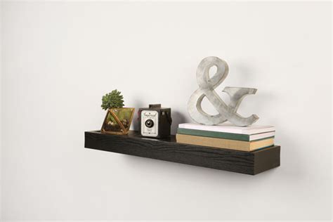 18" Black Flat Floating Shelf - Floating Shelves - High & Mighty