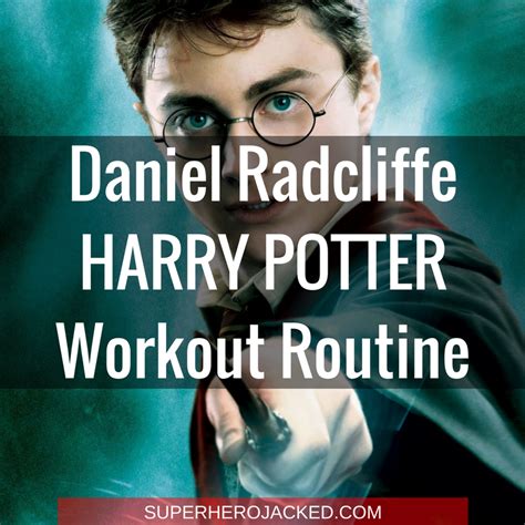 Daniel Radcliffe Workout Routine and Diet Plan: Train like Harry Potter | Workout routine, Harry ...